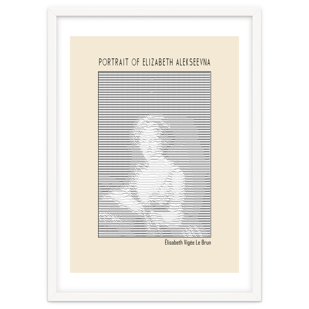 Portrait Of Elizabeth Alekseevna Wife Emperor Alexander I