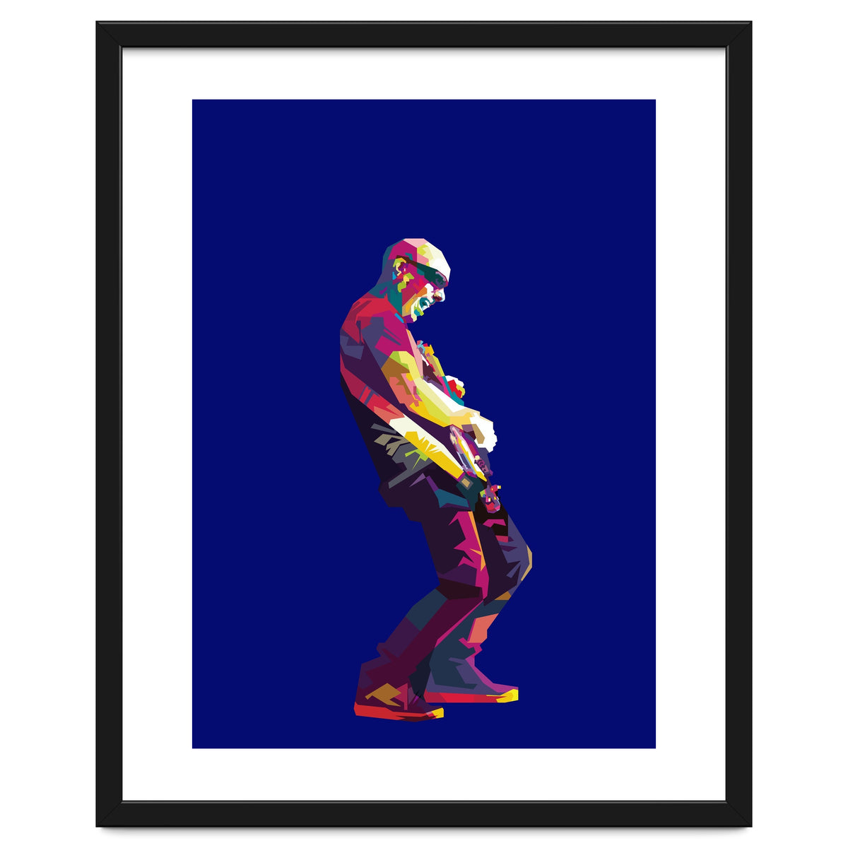 Joe Satriani Rock Guiatist Pop Art WPAP