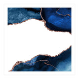 Navy & Rose Gold Agate Texture 25 (Print Only) thumbnail