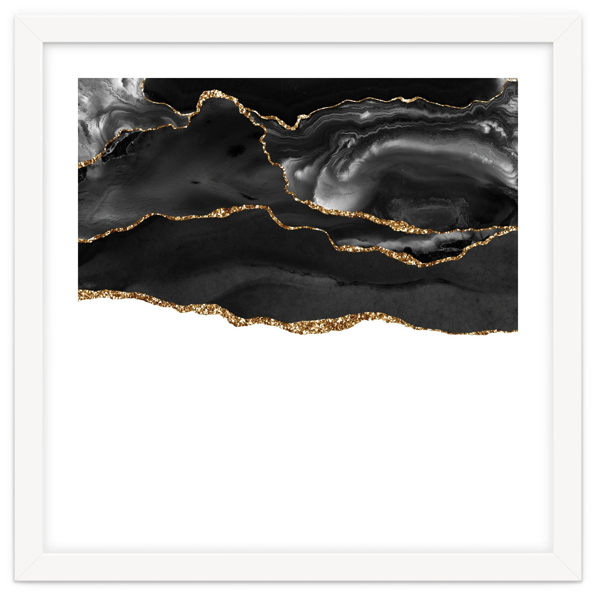 Black & Gold Agate Texture 05