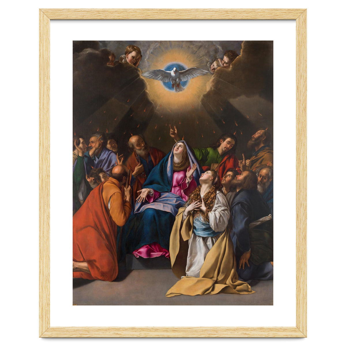 Fray Juan Bautista Maíno / 'Pentecost', 1615-1620, Spanish School, Oil on canvas, 324 cm x 246 cm.