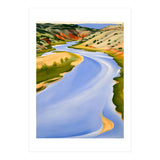 Georgia O’Keeffe – Chama River, Ghost Ranch (1937) | Serene Southwestern Landscape in Bold Modernist Forms (Print Only) thumbnail