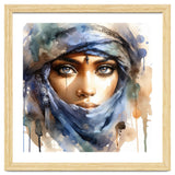Blue Veil Tuareg Woman Portrait thumbnail
