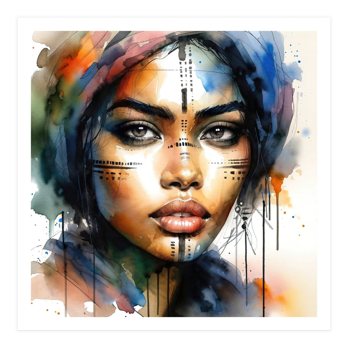 Tribal Muse Portrait (Print Only)