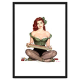 Pinup Sexy Girl Selling Cigarettes thumbnail