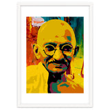 Mahatma Gandhi Colorful Abstract Art thumbnail