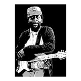 Willie King American Blues Musician in Grayscale (Print Only) thumbnail