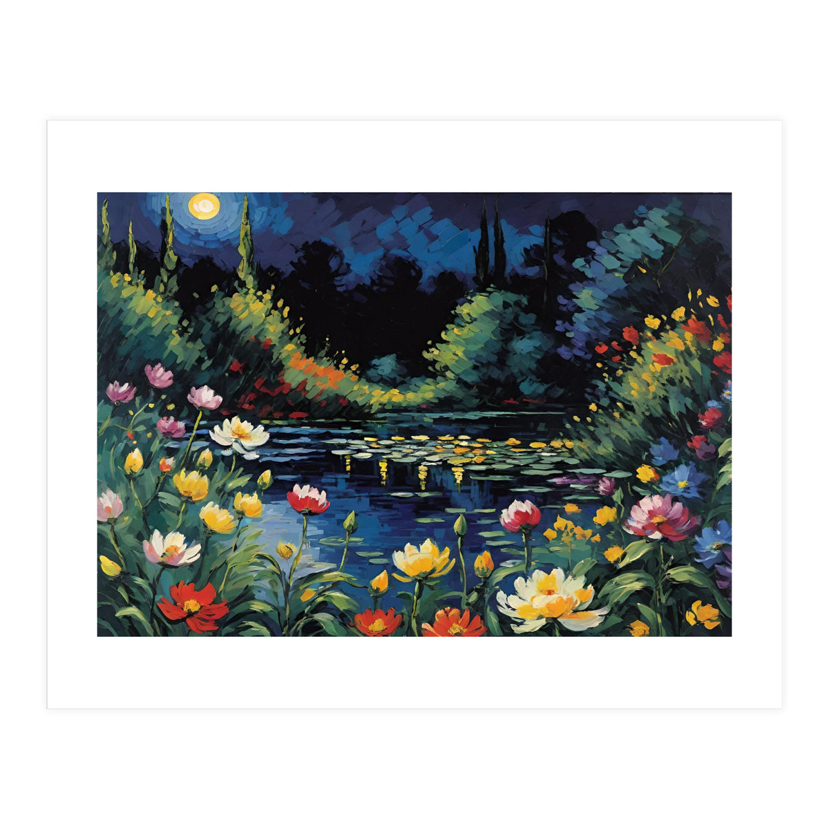 Moon Unique Flower (Print Only)