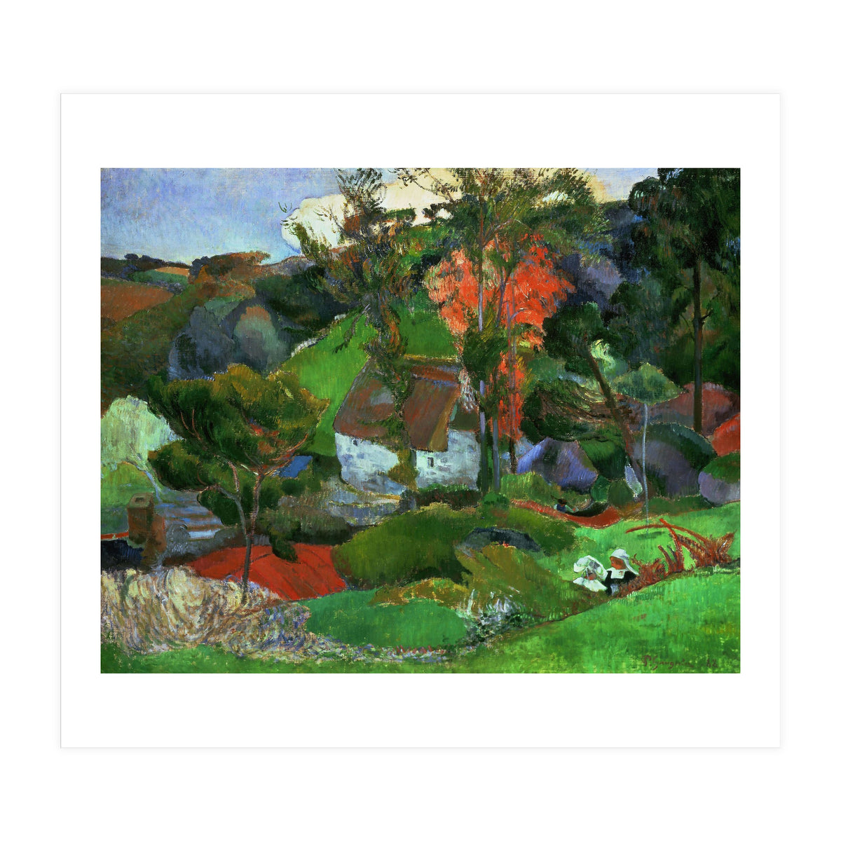 Paul Gauguin / 'Aven running through Pont-Aven', 1888, Oil on canvas. (Print Only)