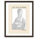 Lady With An Ermine – Leonardo Da Vinci Ascii Art thumbnail