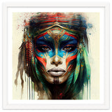 Turquoise Warrior Woman Portrait thumbnail
