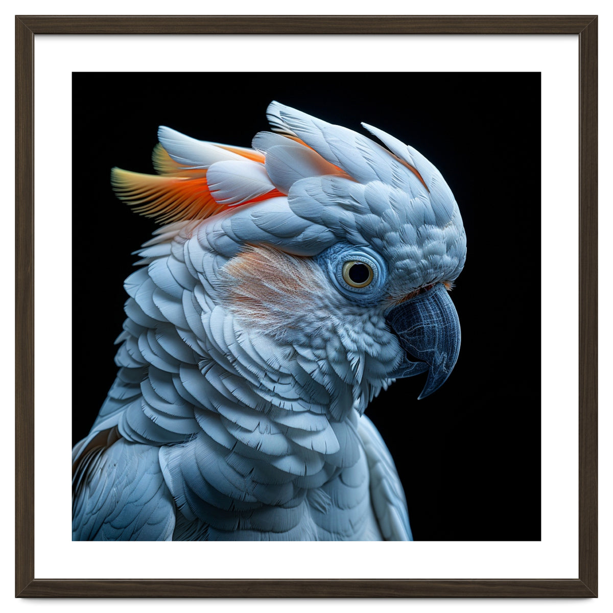 Close Up Of A Cockatoo Parrot Head