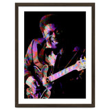 BB King. King Blues Guitarist. Blues Musician Legend Colorful thumbnail