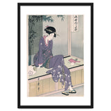 Kitagawa Utamaro (Copy) / 'Mujer sentada en una veranda', ca.  1798; 20th century, Japanese School. thumbnail