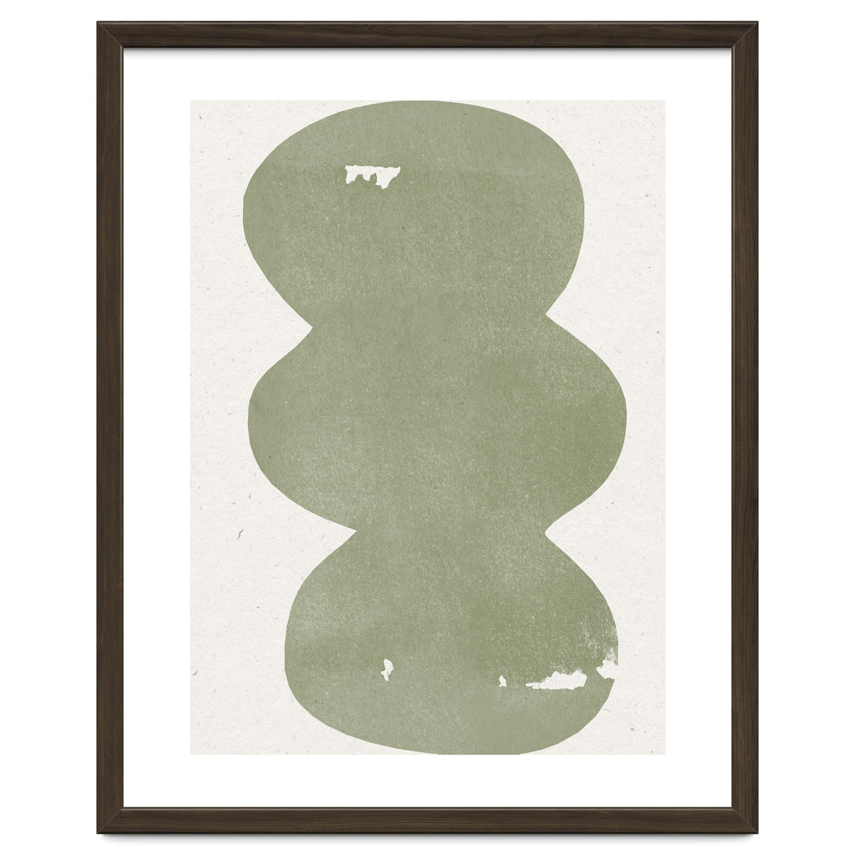 GREEN WATERCOLOR SHAPES NO.2