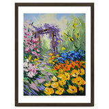 Sun-Drenched Garden Pergola Oil Painting thumbnail