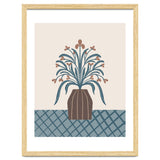 Earthy Modern Vase with Florals thumbnail