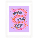 Modern snake - pink and orange thumbnail