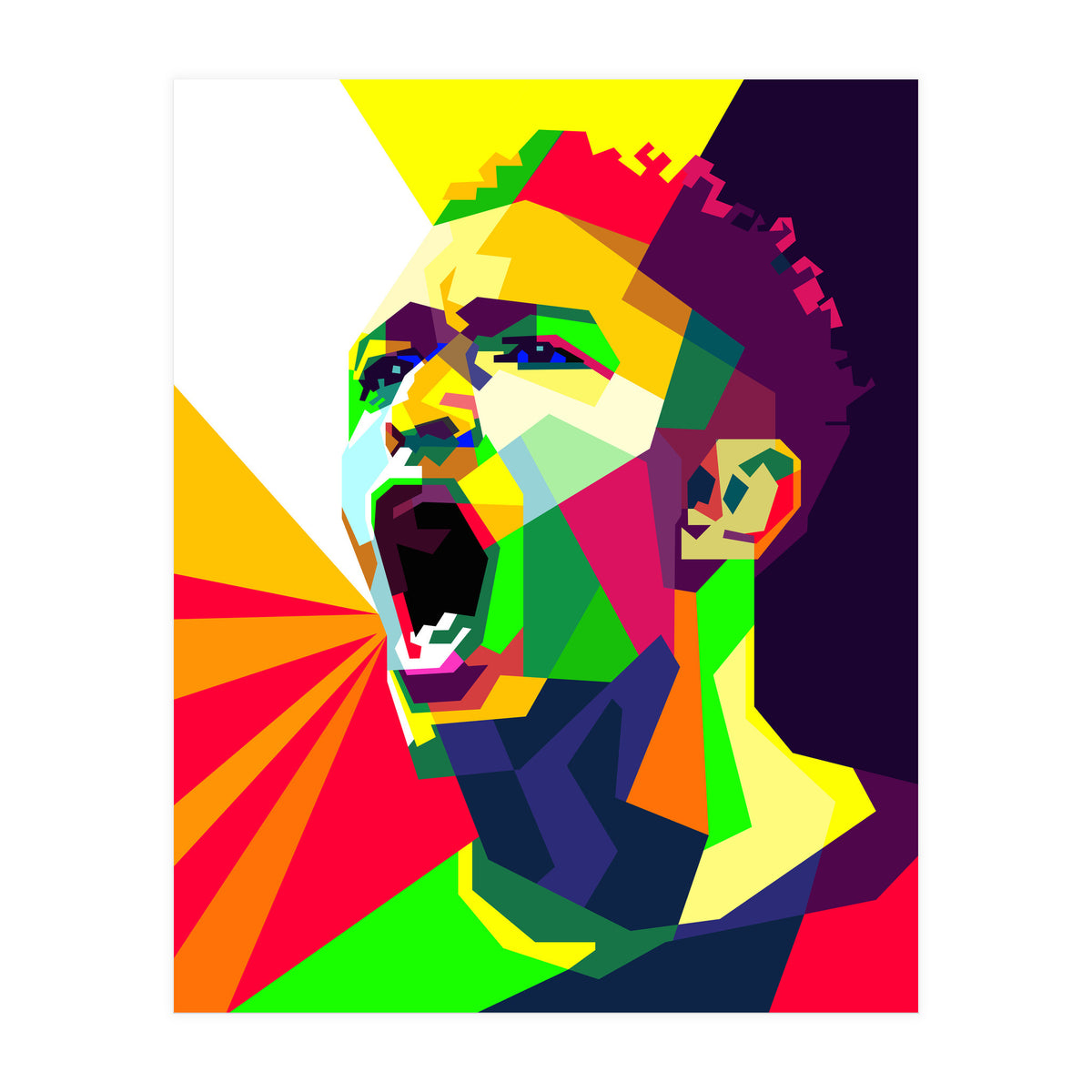 Jude Bellingham Football Pop Art WPAP (Print Only)