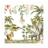 Watercolor Wild Animals Jungle  (Print Only) thumbnail