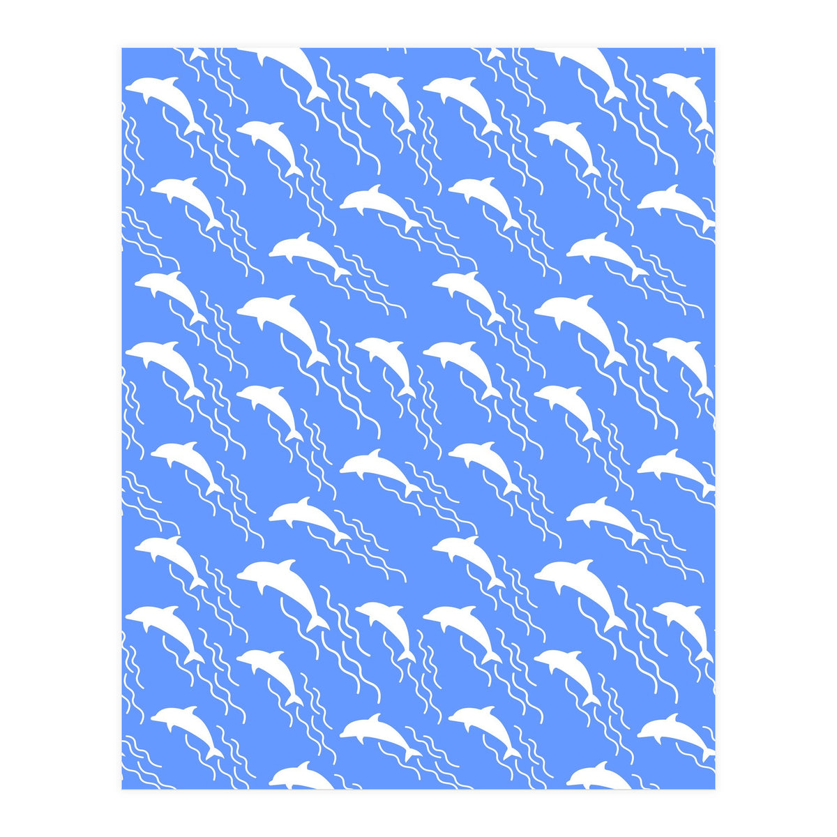 Swimming dolphins (Print Only)