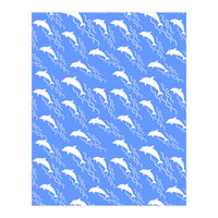 Swimming dolphins (Print Only)
