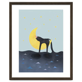 Beauty Sleep - Melting Cat on the crescent moon thumbnail