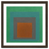 JOSEF ALBERS - HOMAGE TO THE SQUARE GREY BROWN GREEN thumbnail