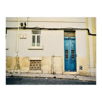 Lisbon Blue door on the street (Print Only)