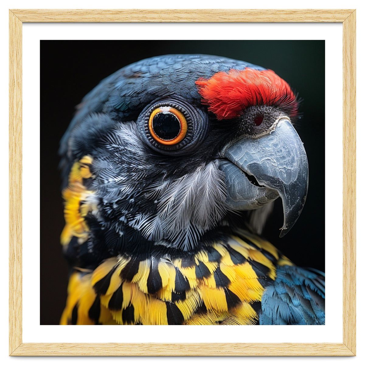 Close-up Portrait of a Vibrant Parrot