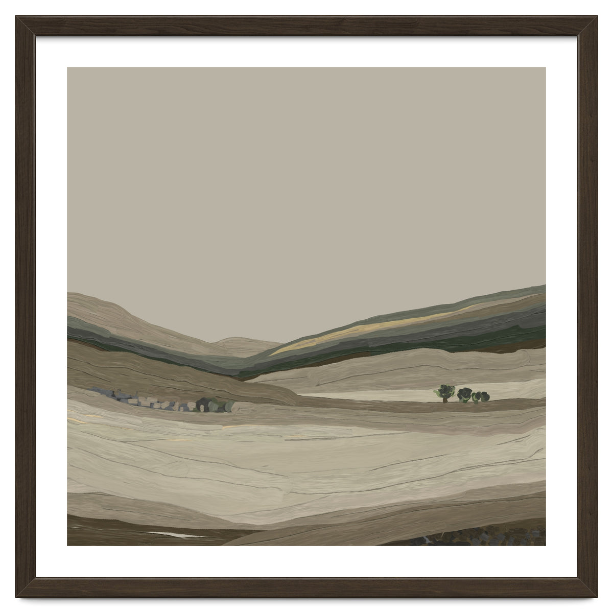 Muted Landscape oil painting