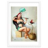 Pinup Sexy Girl Performing A Trick thumbnail