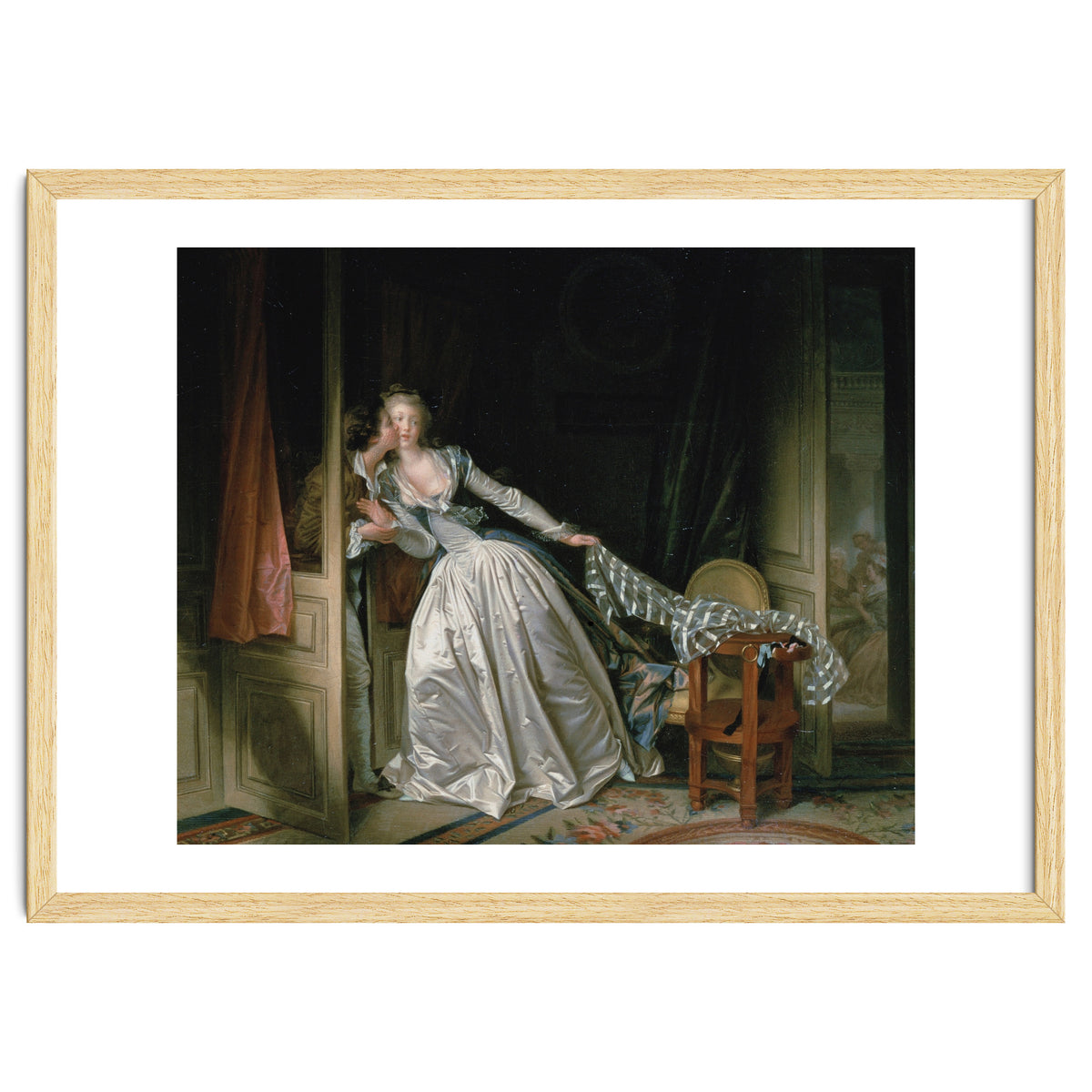 Jean-Honoré Fragonard – The Stolen Kiss | Elegant Rococo Romance & Secret Intimacy