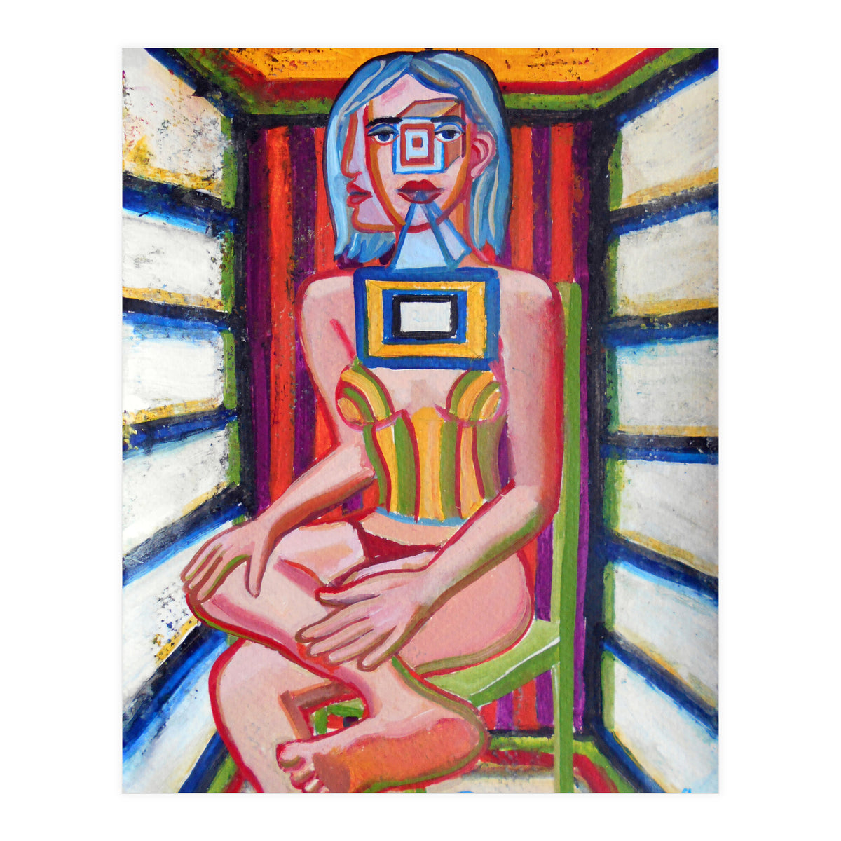 Mujer En La Silla 12 (Print Only)