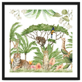 Watercolor Animals Savannah Landscape thumbnail