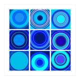 Circles & Rectangles Alt Blue 3 X 3: 3 (Print Only) thumbnail