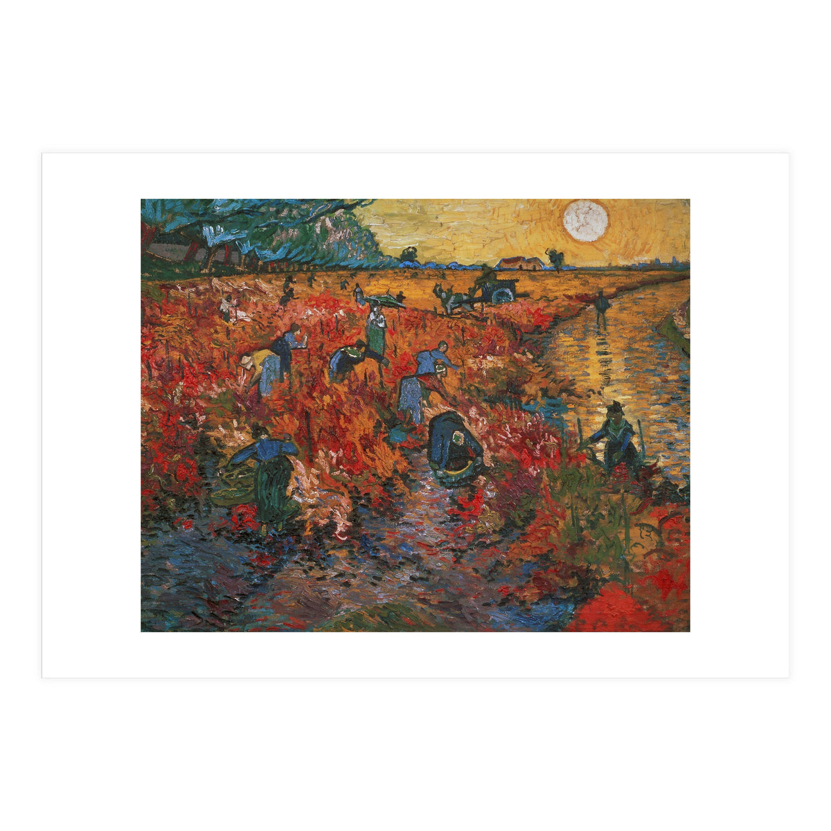 The red Vineyard at Arles,1888. Canvas,73 x 91 cm. (Print Only)
