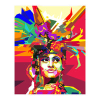 Beauty Traditional Ethnic Woman Pop Art (Print Only)