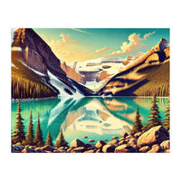 Vintage Lake Louise Banff Poster, Canada (Print Only)