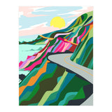 The Best Is Yet To Come, Nature Travel Landscape Colorful, Hope Positivity Growth Mindset, Eclectic Bohemian Forest Contemporary, Illustration Adventure Sunset (Print Only) thumbnail