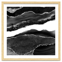 Black & Silver Agate Texture 08