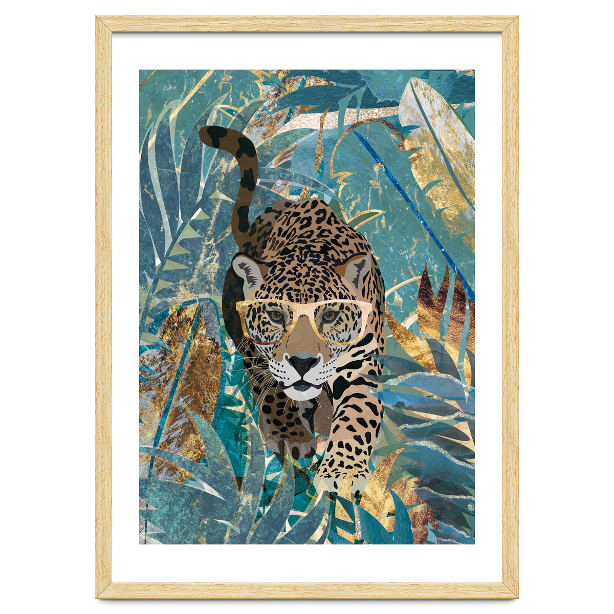 Jaguar in the jungle