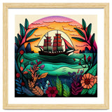 Folk Sunset Sailing Ship thumbnail