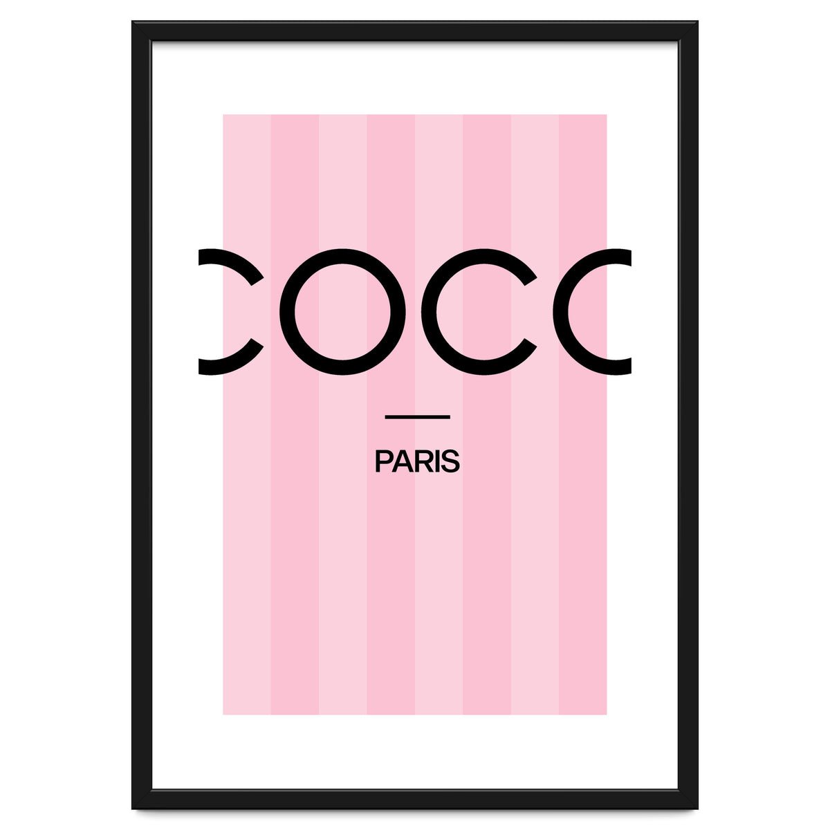 Paris Fashion Quote Art, Coco Chanel, Chic Decor