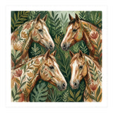 Majestic Floral Horses (Print Only) thumbnail