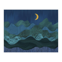 Abstract Landscape Moody Moonrise (Print Only)