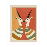 Two Gazelles In Stillness (Print Only)