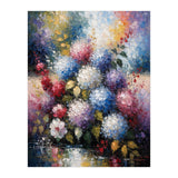 Vibrant Summer Hydrangea Bouquet Heavy Impasto Oil Painting (Print Only) thumbnail