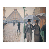 Gustave Caillebotte: Rue de Paris, temps de pluie - Paris Street in Rainy Weather, 1877. (Print Only) thumbnail