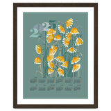 calendar 2025  linocut meadow green thumbnail